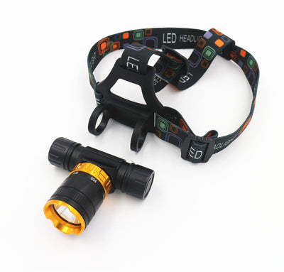 Linterna Frontal de Buceo LED T6 con Interruptor Magnético y Protección Acuática - Image 9