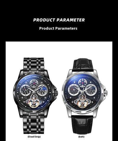 Reloj Automático de Acero Inoxidable con Esfera Luminosa Impermeable - Image 23