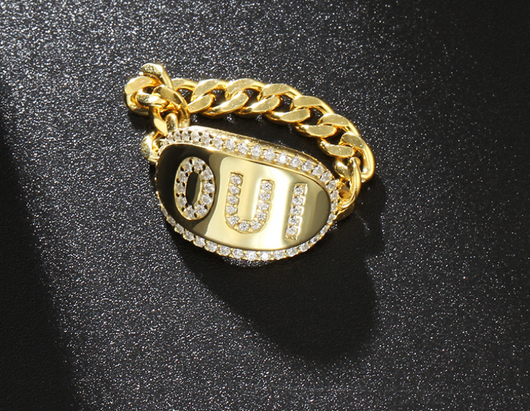 Anillo de Plata 925 con Cristal y Diamante - Diseño de Pareja Elegante y Minimalista - Image 5