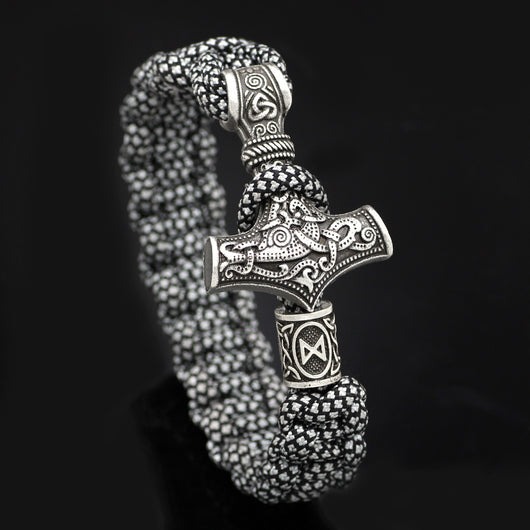 Pulsera Trenzada Martillo de Thor Vintage - Image 5