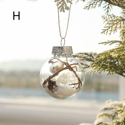 Bolas de Navidad Decorativas Doradas con Brillo - Set Mixto de Plástico Pintado - Image 9