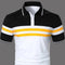 Polo Manga Corta a Rayas para Hombre - Diseño Clásico con Botones