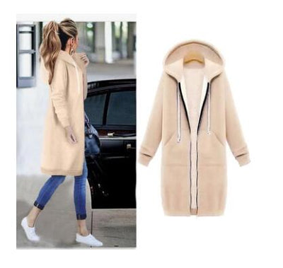 Abrigo Sudadera Térmica con Capucha para Mujer - Tela Gruesa de Invierno - Image 5