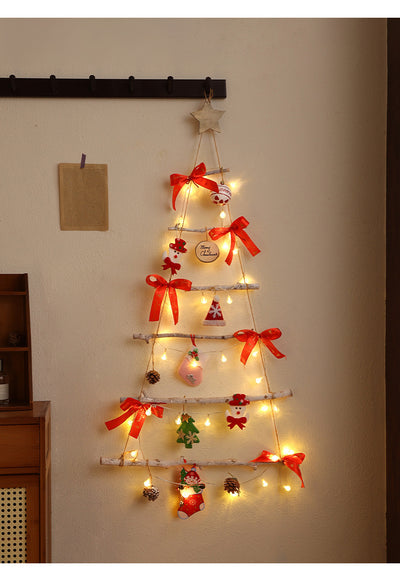 Árbol de Navidad Luminoso de Tela No Tejida para Ventanas y Puertas - Image 9