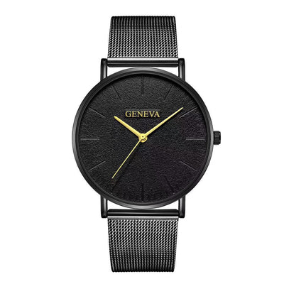 Reloj de Acero Inoxidable Geneva para Hombre con Malla Metálica - Image 23