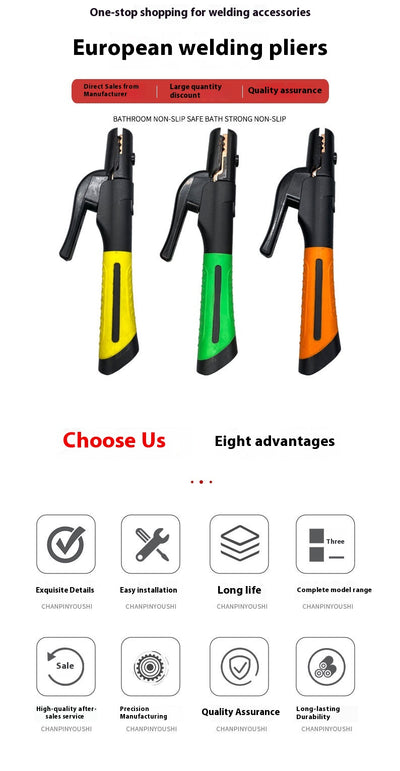 Pinza de Soldadura Eléctrica con Mango de Nylon y Electrodo de Cobre Puro - Image 9