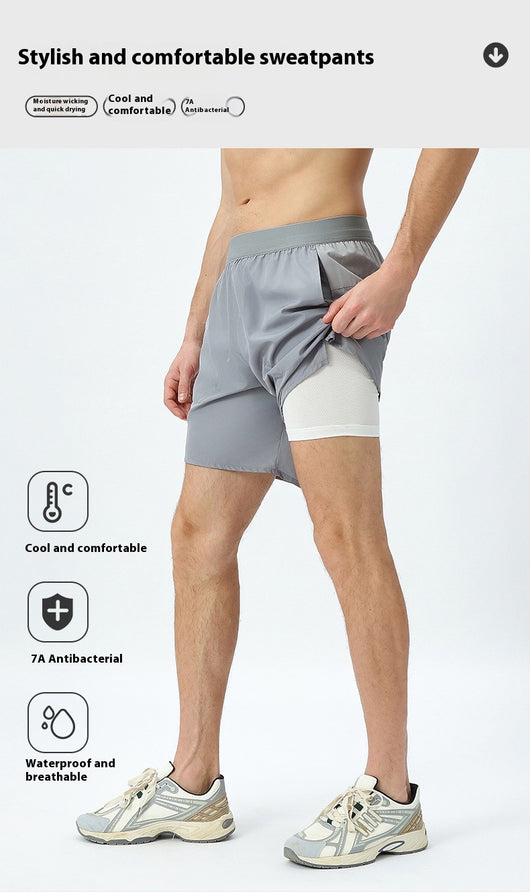Shorts Deportivos a Juego para Pareja - Transpirable Seda de Hielo - Image 26