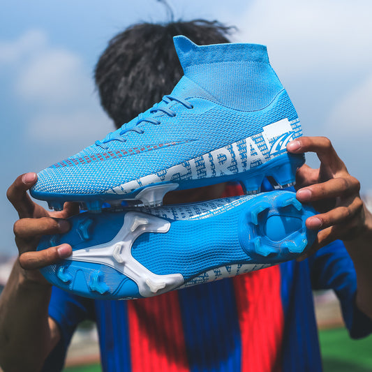 Botines de Fútbol Talla Grande AG con Púas - Caña Alta