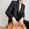Blazer Ajustado de Temperamento Femenino - Estilo Profesional