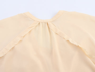 Blusa Holgada Cuello en V con Mangas Largas - Image 13
