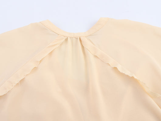 Blusa Holgada Cuello en V con Mangas Largas - Image 13