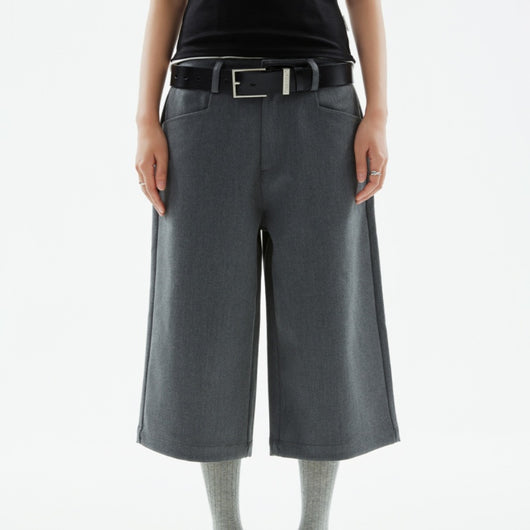 Pantalones Cropped Lisos Versátiles - Tendencia Casual Todo Uso - Image 8