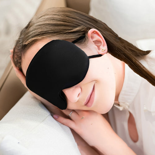 Antifaz de Seda 3D con Bloqueo Total de Luz - Sin Presión en los Ojos