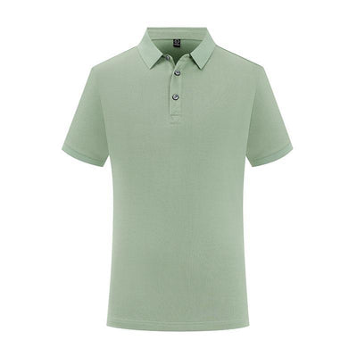 Polo de Manga Corta Color Sólido con Solapa - Image 22