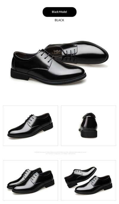 Zapatos Formales de Cuero Genuino para Hombre Talla Extra Grande - Image 12