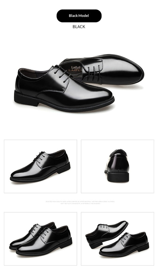 Zapatos Formales de Cuero Genuino para Hombre Talla Extra Grande - Image 12