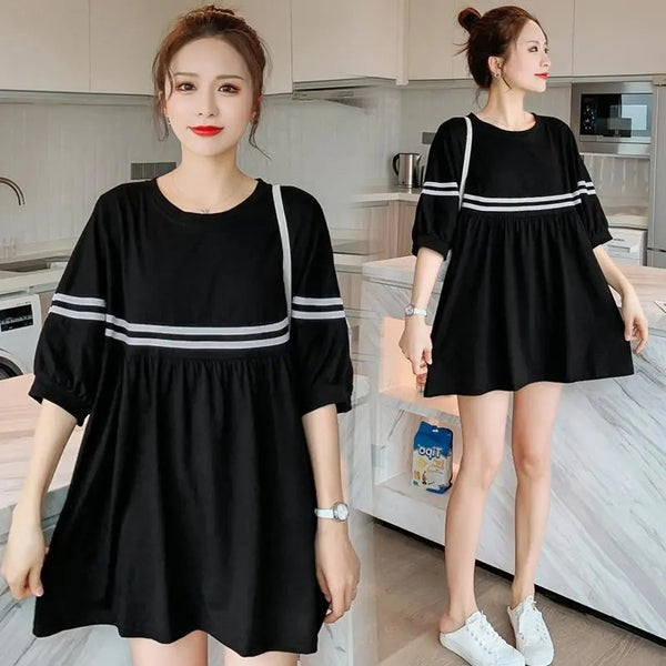 Blusa Suelta de Manga Corta para Verano - Diseño Cómodo y Favorecedora