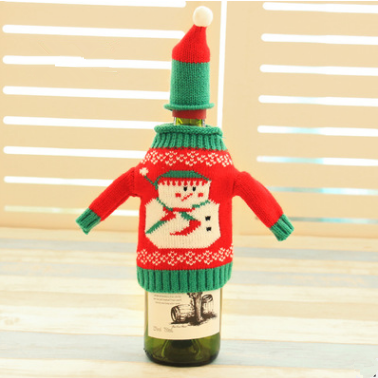 Set de Botellas con Cubierta Tejida Navideña - Image 11