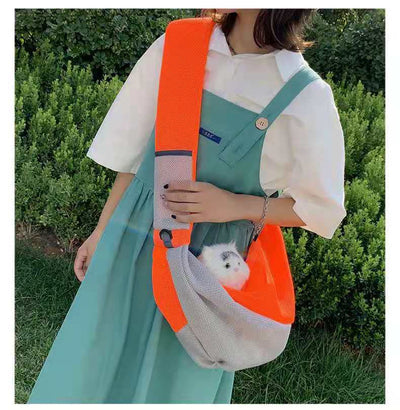 Bolsa Mensajera Portátil para Mascotas con Malla Transpirable - Image 3