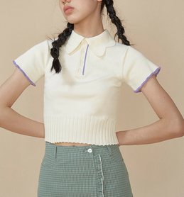 Polo de Punto con Cuello Tejido - Image 15