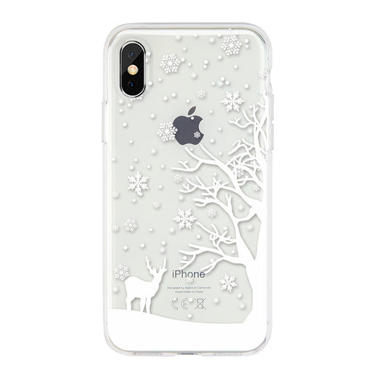 Funda para teléfono con diseño navideño de reno y copo de nieve - Image 5