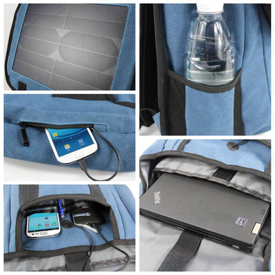 Mochila para Laptop Solar con Gran Capacidad Resistente para Aventuras - Image 3
