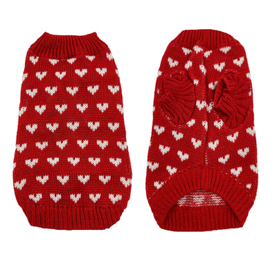 Suéter Cálido para Perro Diseño Amor Rojo Otoño Invierno - Image 33
