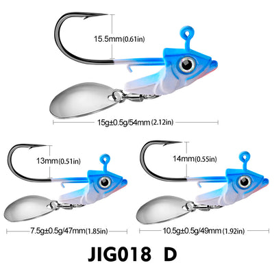 Anzuelo Jig con Contrapeso para Pesca de Fondo - Accesorios de Pesca - Image 8