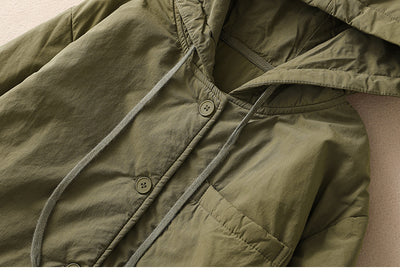 Abrigo Acolchado Elegante Oversize con Capucha para Tallas Grandes - Image 21
