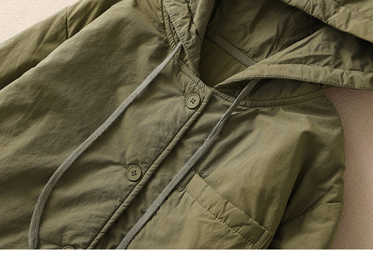 Abrigo Acolchado Elegante Oversize con Capucha para Tallas Grandes - Image 21