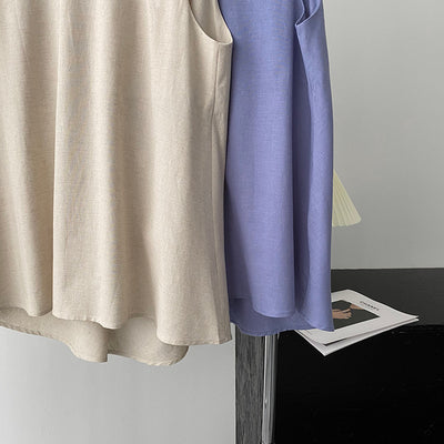 Blusa Suelta sin Mangas Largo Medio - Image 21