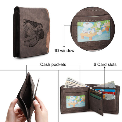 Billetera Personalizada con Grabado de Foto - Regalo Perfecto para Papá - Image 5