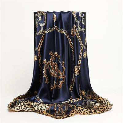 Pañuelo de Seda Estampado Leopardo - Accesorio Fashion Versátil - Image 3