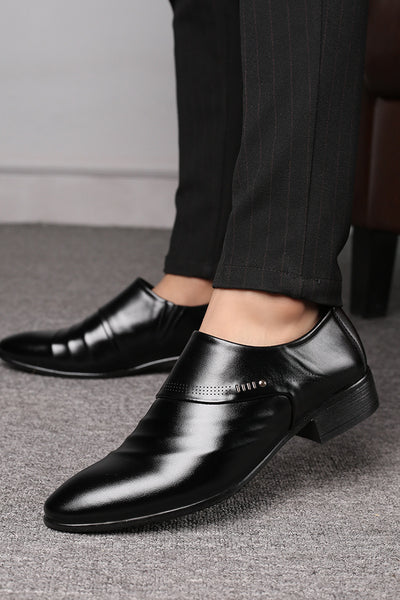 Zapatos de Cuero Casual con Punta Afilada para Hombre - Image 16