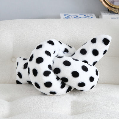 Almohada Decorativa Bordada con Líneas Geométricas Blancas y Negras - Image 12