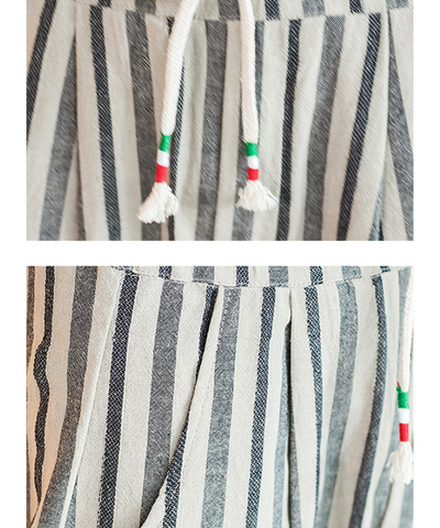 Pantalones Casuales Hombre Talla Grande Algodón Lino Estilo Japonés - Image 10