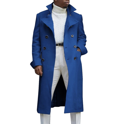 Abrigo Trench Coat Doble Botonadura para Hombre - Otoño e Invierno - Image 3