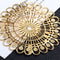 DIY crystal drop glue ashtray metal flower border antique ornament filler mobile phone shell patch Big Circle