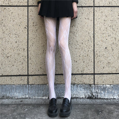 Medias de Malla Fina HANAFUJI - Pantyhose Sedoso Negro - Image 8