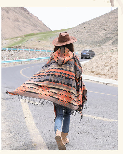 Chal Étnico Dali Grueso y Cálido - Bufanda de Lana para el Invierno - Image 30