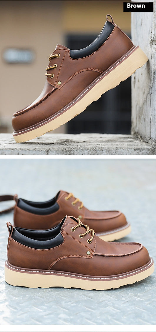 Botas Martin de Cuero Genuino para Hombre - Zapatos Trabajo Resistentes Punta Reforzada - Image 17