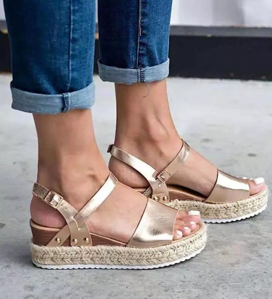 Sandalias de Tacón con Suela de Cáñamo - Image 3