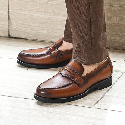 Zapatos Casuales de Cuero Genuino Estilo Caballero Inglés - Image 12