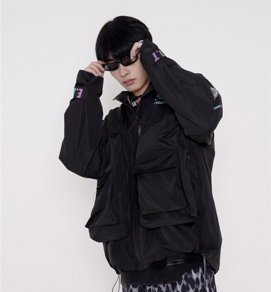 Chaqueta de Trabajo para Hombre con Letras Reflectantes Láser - Image 8