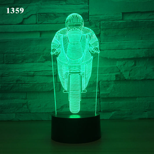 Lámpara de Escritorio LED Diseño Motociclista - Image 12