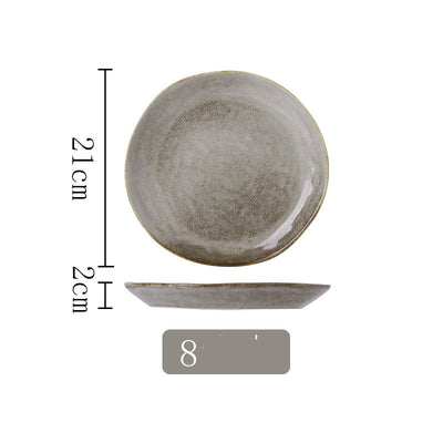 Plato para Bistec de Cerámica Artesanal Estilo Hotel - Image 18