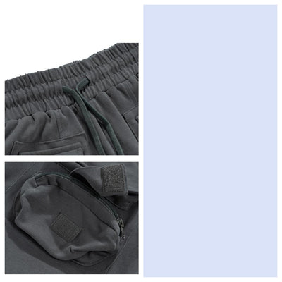 Shorts Casuales Sueltos de Tela Técnica para Hombre - Image 3