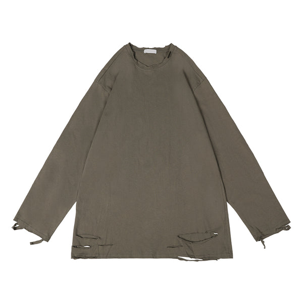 Remera Oversize Cuello Redondo Manga Larga - Image 14