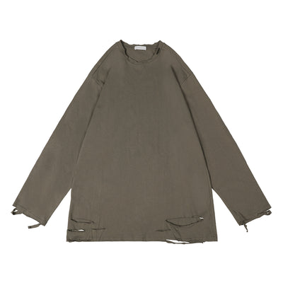 Remera Oversize Cuello Redondo Manga Larga - Image 14