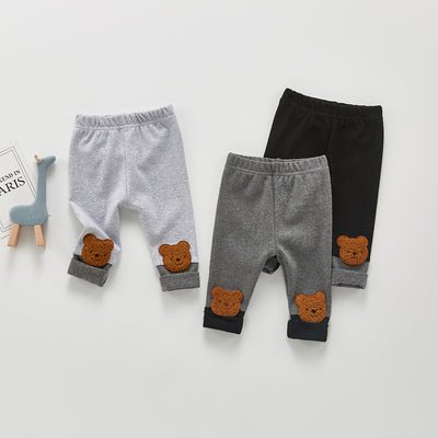 Pantalones Rectos para Niños con Diseño de Osito Adorable - Image 4